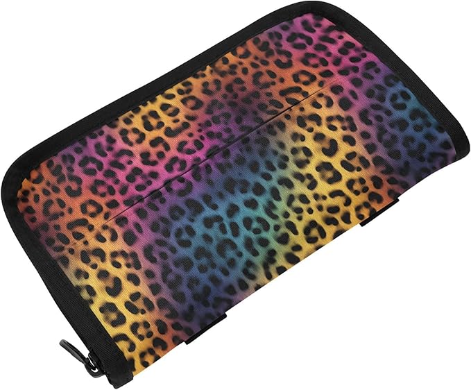 Car Tissue Holder Car Visor Organizer Tissue Box Holder for Car Sun Visor Organizer with Car Vehicle Accessories Essentials Interior for Women Men Gradient Leopard Print