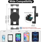 Peastrex Cup Holder Tablet Mount, Ipad Cup Holder Car Mount with Adjustable Arm for Tablet iPhone 3-11in iPad Pro Air Mini, Fire, iPhone 15, Galaxy S24 Z Fold 5