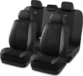 Skechers Air-Cooled Memory Foam Seat Covers,Mesh Thick Car Seat Covers,Piping Leather Car Seat Cover,Airbag Compatible,Automo
