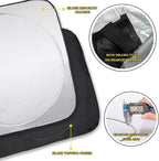 INSAUTO for 2019-2023 2024 2025 BMW 3 Series Car Windshield Sun Shade Sunshade for 2022-2025 B&W 3 Series 330i M340i Sun Protector Front Window Windshield Cover Fit 3-Series 3 Series Accessories