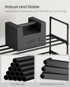 SONGMICS Shoe Rack, 10-Tier Shoe Organizer, Metal Storage Shelf, Upright or Upside Down, for 11-22 Pairs, for Entryway, 11.8 