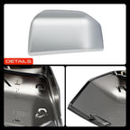 A-Premium Driver Side Rearview Mirror Cover Cap - Compatible with Ford F-150 F150 2015-2020 & Lincoln Navigator 2016-2017 - Chrome