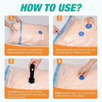 Travel Vacuum Storage Bags with Rechargeable USB Air Pump, Space Saver Vacuum Seal Bags for Luggage, Sealer Compression for C