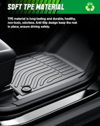 VIWIK Floor Mats for Toyota Corolla 2014-2019 with Automatic Transmission, TPE Rubber Car Mats All Weather Custom Floor Liners for Corolla 2014-2019, Front & Rear Automotive Floor Mats Black