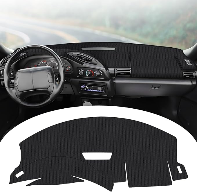 FIILINES Dash Cover for Chevrolet Camaro 1996-1993 Dashboard Mat, Accessories Dash Cover Sunshade Nonslip Mesh Protector No G