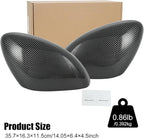 ROCCS Compatible with 2021-2023 Mustang Mach-E Side Mirror Cover Caps Auto Car Mirror Cover Rearview Mirror Guard Covers Replacement Door Side Exterior Decoration Trims Accessories(Bright Carbon)