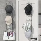 LINFIDITE 10 Pack Hat Rack Hanger Holder Organizer Flexible Multi Hook Wall Mounted Over Door Baseball Cap Display Storage Ra