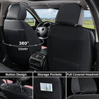 Coverado Front Seat Covers, Car Seat Covers Front Seats, Leather Seat Covers for Cars, Automotive Seat Covers Car Seat Protec