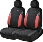 Coverado Seat Covers 2-Pack, Waterproof Car Seat Covers, PU Leather & Breathable Mesh Seat Protectors, 2 Seats Automotive Sea