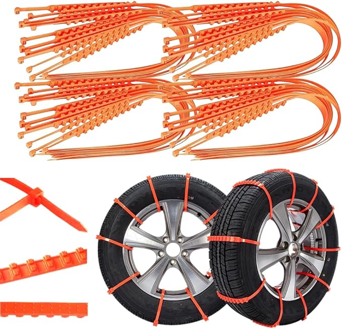 Anti Snow Chains, Snow Tire Chains, Reusable Anti-skid Snow Chains, Portable Pickup Truck and SUV Chains, Winter Tire Wheel C