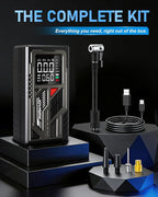 Air Pump for Inflatables & Tires, Portable Tire Inflator with 4000mAh Battery, 150PSI Cordless Air Compressor with Digital Gauge & Auto Shut-Off for Car, Bike, Air Mattress, Balls