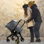 Carseat Covers Baby Boy, Waterproof Baby Car Seat Cover with 2 Layers Mesh & Sun Shade Window, Outdoor Infant Car Seat Canopy