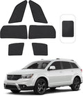 Front Side Half Window Shade Foldable Custom Fit for Do-dge Journey 2009-2020 Car Window Shades for Side Window Sun Shade UV Protection Heat Insulation for Camping Sleeping 6PCS