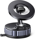 UGREEN Car Phone Mount for MagSafe [22xN52 & 80 LBS] 3600gf Magnetic Phone Holder Vacuum Suction with 360°Rotatable Dashboard Windshield Compatible with iPhone 17 16 15 14 13 12 Plus Pro Max Series