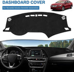 FIILINES Dash Cover for Hyundai Sonata 2015-2019, Dashboard Cover Sonata Accessories Suede Dash Cover Mat Sunshade Anti-Slip 