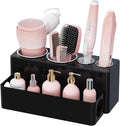 Lifewit Hair Tool Organizer Countertop, Removable Blow Dryer Holder for Bathroom, Acrylic Hot Tools Organizer Storage for Cur