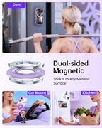 SYNCWIRE Magnetic Phone Ring Holder for MagSafe, 360° Rotation Cell Phone Grip Stand Finger Ring Kickstand Two-Sided Magnet Compatible with iPhone 17 Pro Max 16 15 14 13 12 MagSafe Accessories