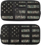 US Flag Print Car Sun Visor Storage Bag 11.81 x 5.9 Inch Multi-Function Organizer for Card Pen Invoice Pouch Case Bag Universal for Car Sun Visor Accessory,Camouflage Flag