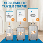 Travel Vacuum Storage Bags with Rechargeable USB Air Pump, Space Saver Vacuum Seal Bags for Luggage, Sealer Compression for C
