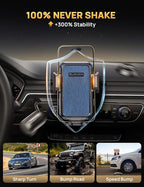 Slot Phone Mount, Military-Grade Stable Car Phone Holder [Thick Cases Friendly], 360° Adjustable Universal Phone Mount for for Cars Fit for iPhone 17 16 15 Samsung All Phones - 2026 Upgraded