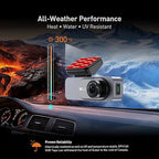 3M Double Sided Adhesive Pads for Dash Cam Mount 2.8" x 2.8" 6 Pack Heavy Duty Mounting Tape for Windshield GPS Camera Holder Dashboard & Outdoor Automotive Applications