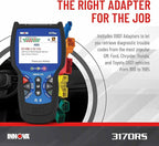 INNOVA 3170RS OBD1 & OBD2 Scanner, ABS Bleeder Scan Tool, OBD2 Diagnostic, Caliper Service, Brake Pad Life, Read/Erase ABS/SRS