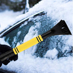 Baderke Snow Brush and Ice Scrapers for Car Windshield Detachable Window Snow Scrapers and Brush with Ergonomic Foam Grip Ice Removal Tool for Cars, Trucks, Suvs(Yellow)