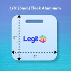 Custom Metal Luggage Tags (3 or 6 Pack) - Personalized Unique Suitcase & Backpack Travel, Durable, Waterproof & Heavy Duty (B