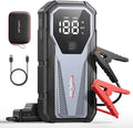 Car Jump Starter 6000A 12V Battery Pack, 16800mAh Portable Jump Box for 10L Gas/9L Diesel Engines, with Smart Jumper Cables,
