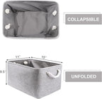 HNZIGE Shelf Baskets for Storage(3 Pack) Storage Bins Fabric Storage Baskets for Shelves,Baskets Set for Organizing Clothes,N