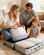 Narwey 7 Set Striped Packing Cubes for Travel Carry on Suitcase Luggage Organizer Bags for Kids Women Men, Durable Packing Or