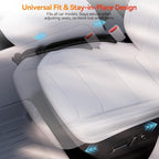 YONZEE Car Seat Gap Filler with Emergency Window Breaker, Premium Silicone Seat Gap Organizer, Prevents Items from Falling, Universal Fit for All Cars, 2 Pack