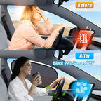 ZATOOTO Tesla Model Y Window Shades for Front Window Sun Shade Semi Transparent Static Cling | Custom Fit 2020-2024 | 95% UV & Heat Block | Privacy Protection | No Adhesive, Tool-Free Install