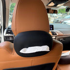 Car Tissue Holder,Silicone Tissue Box Cover with Adjustable Strap,Car Tissue Box Organizer for Backseat, Center Console and Sun Visor(7.4 * 5.1 * 2.5in)