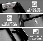 Muslogy Center Console Organizer & Hidden Storage Box Compatible with 2025 2026 Toyota 4Runner Accessories Armrest Privacy Console Divider Storage Box Card Slot Tray Divider Organizer ABS Material