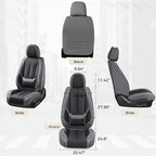 Coverado Seat Covers, Car Seat Covers Front Seats, Car Seat Cover, Car Seat Protector Waterproof, Car Seat Cushion Nappa Leat