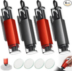 4PCS Window Breaker Seatbelt Cutter Car Safety Hammer, 2-in-1 Glass Breaker and Seat Belt Cutter with Test Glass, Underwater 