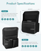 FLORICH Car Organizer Storage Between Seats, Leather Seat Organizer Purse Holder Between Seats, Automotive Consoles & Organizers Storage Car Organizer