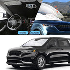 Front Windshield Sun Shade Foldable Car Front Window Sun Shade Windshield Shade Custom Fit for Kia Carnival 2022-2026 Block UV Rays Car Accessories Heat Keep Cooler