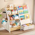HAVLOTII Kids Bookshelf and Toy Storage - Book Shelf for Kids Rooms, Toddler Bookshelf Baby Bookcase for Nursery, Montessori 