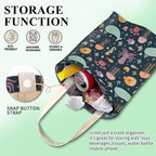 Car Trash Can, Cute Car Trash Bag, Hanging Car Organizer and Storage Bag, Trash Bin for Car Accessories, Vehicle, Travelling, Camping Cute Colorful Marine Animal