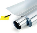 One Way Uncut Roll Window Tint Film Mirror Privacy UV Reflective Car Home Office Glass Scratch Resistant Film,for Privacy and Heat Reduction (Silver, 20" Inches x 20'Feet)