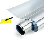 One Way Uncut Roll Window Tint Film Mirror Privacy UV Reflective Car Home Office Glass Scratch Resistant Film,for Privacy and Heat Reduction (Silver, 20" Inches x 20'Feet)