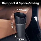 Leakproof Car Trash Can,Mini Car Trash Bin for SUV and Truck,Small Cars Garbage Can,Waterproof Automotive TrashCan for Vehicle,Home,Office,Multipurpose,Easy to Clean (Black Hook)