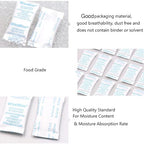 Silica Gel Packets, 0.5 Gram 1400 Silica Packets, Food Grade Dessicant, Dessicant Packs, Silica Gel for Food, Moisture