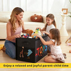 Large Toy Box, 83L Sturdy Collapsible Storage with Lid, 25"x13"x16" Kids Storage Organizer, Toy Chest Bin Baskets for Boys Gi