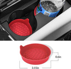 Car Steering Wheel Cover, 3 Piece Bright Carbon Fiber Steering Wheel Covers, Non-Slip Steering Wheel Cover Protector, Great Grip, Universal Car Accessories Decoration for 14.5-15 inch (Red)