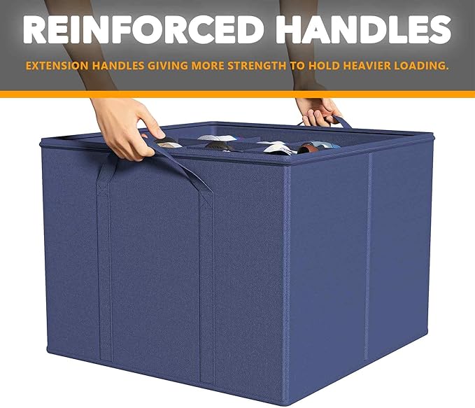 SpaceAid Shoe Organizer for Closet, 2 Pack Foldable Shoe Storage Containers Baskets Boxes Bins w/Adjustable Dividers, Fits 16