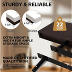 BAMEOS Solid Bamboo Floating Shelves, Set of 2 with Invisible Brackets, Natural Wood Grain Decor for Living Room, Bedroom, Ki