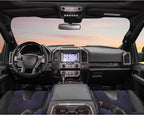West Llama Customized Auto Car Steering Wheel Cover for Ford F-150, F-250, F-350, Expedition(Diamond Quilted - Black+Gray)